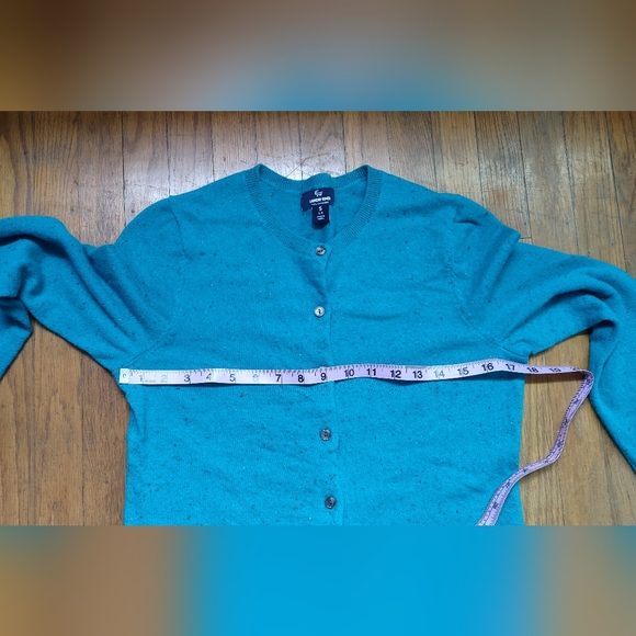 TWIN-SET Lands End cashmere sweaters set S and PS greenish teal - Picture 6 of 12